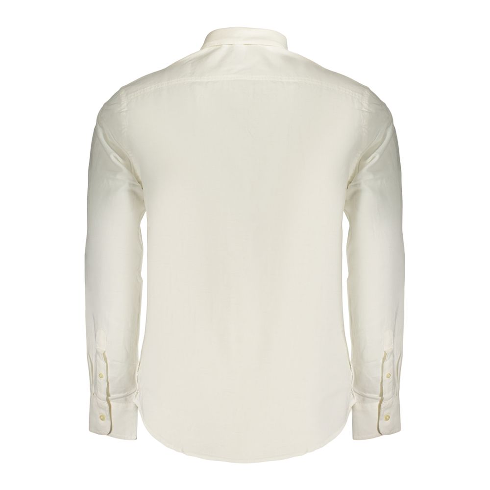 Dress Shirt by U.S. Grand Polo for men in cotton white showcases a sublime silhouette, artfully detailed with a sublime button-down-collar neckline and for a sophisticated, sublime finish.