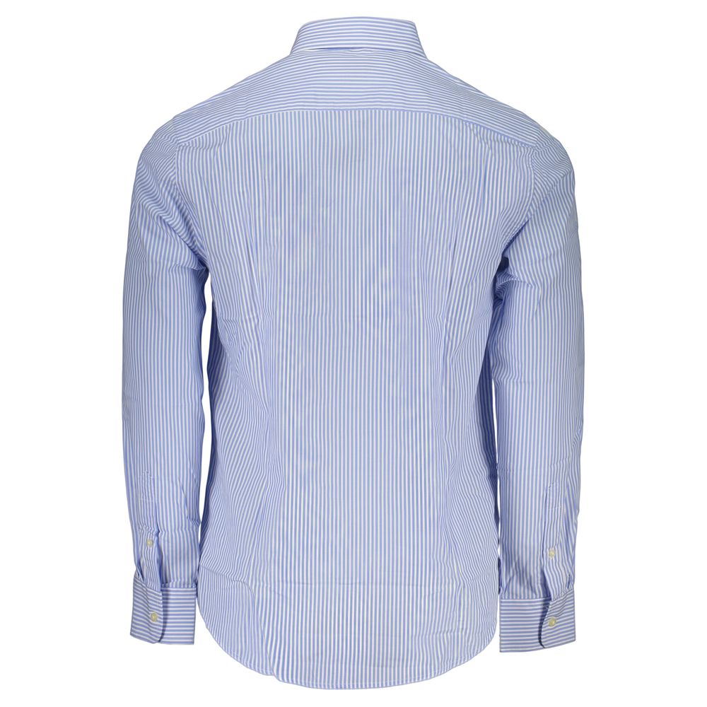 Dress Shirt by U.S. Grand Polo for men in cotton azzurro & striped, featuring a nuanced and nuanced for a sophisticated finish.