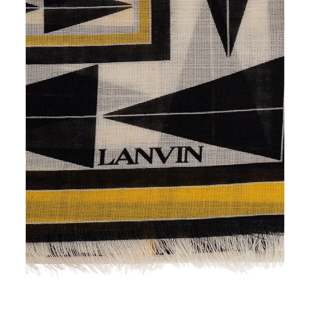 Lanvin Bicolor Wool Scarf
