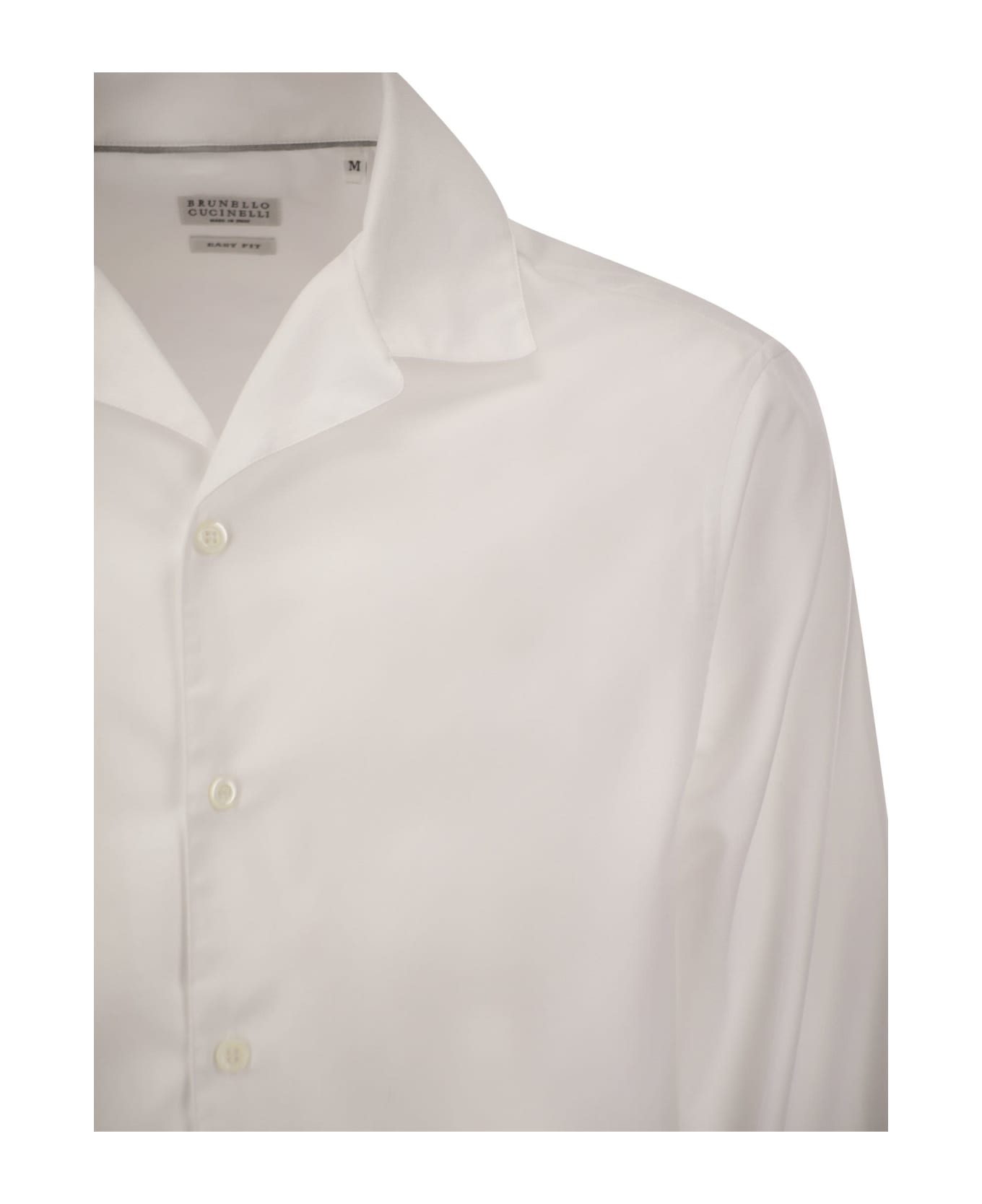 Brunello Cucinelli White Cotton Shirt