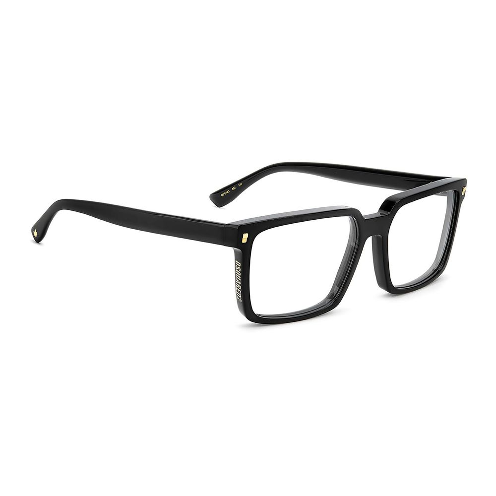 Eyeglasses Frames by Dsquared² for men in acetate black & red features an refined silhouette, showcasing a sophisticated black coloured frame and refined full-frame frame design for a refined look.