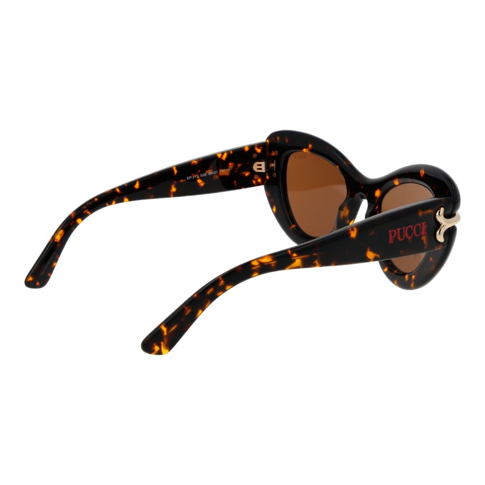 Emilio Pucci Cat Eye Non Polarized Dark Tint Acetate Sunglasses - Multicolour