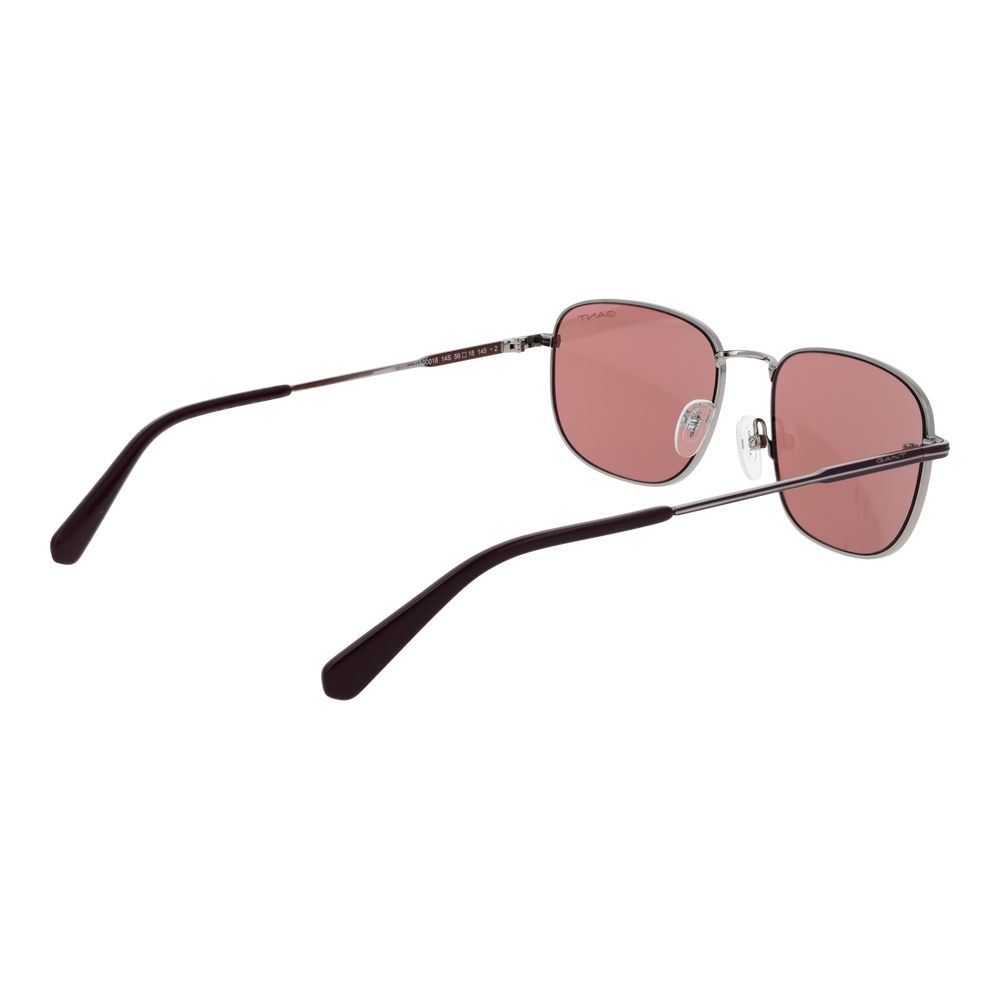 Gant Rectangle Non-Polarized Medium-Tint Metal Sunglasses - Silver