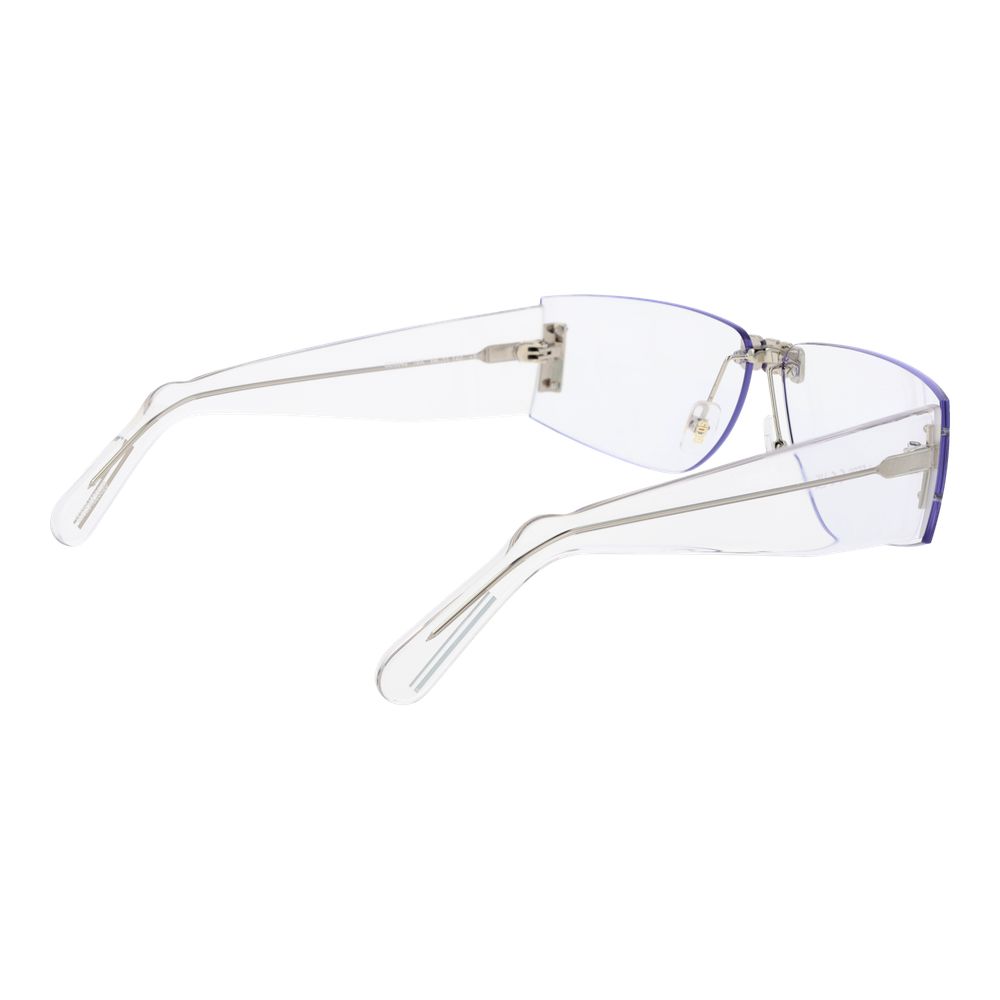 GCDS Rectangle Rimless Non-Polarized Plastic Sunglasses - Transparent