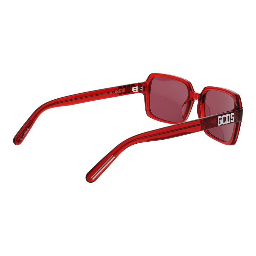 GCDS Square Non-Polarized Dark-Tint Plastic Sunglasses - Multicolour
