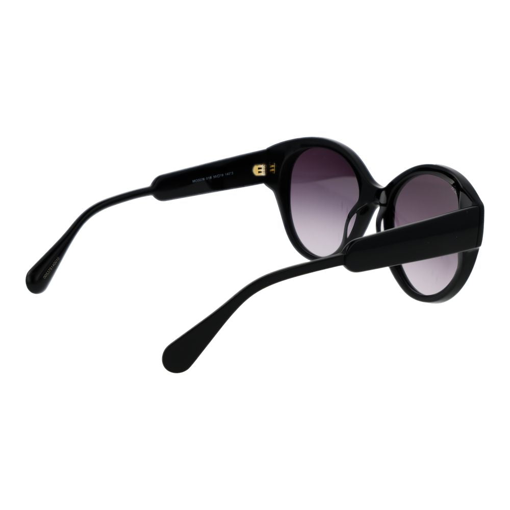 Max & Co Round Gradient Dark-Tint Plastic Sunglasses - Black