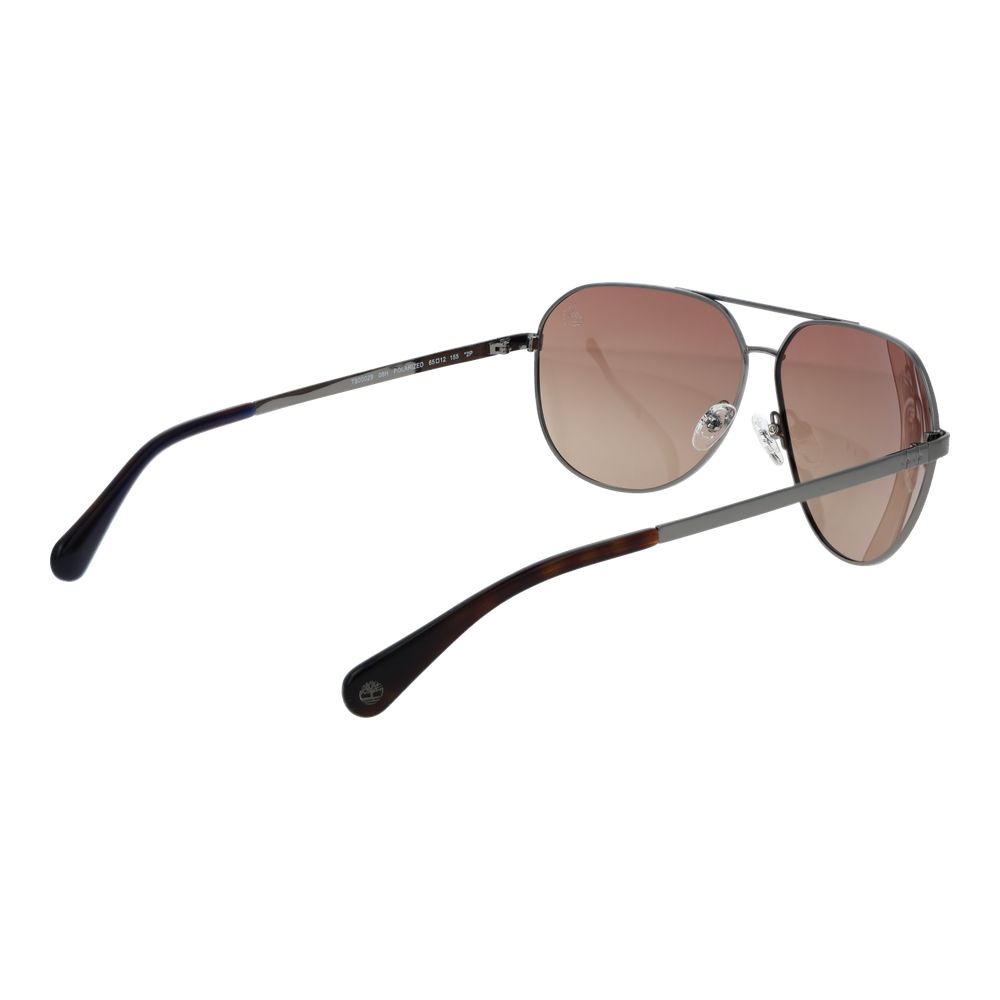 Timberland Aviator Polarized Gradient Medium-Tint Metal Sunglasses - Grey