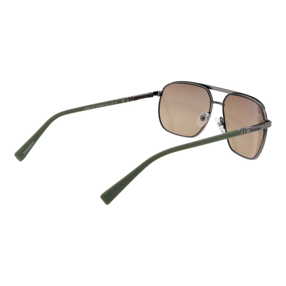 Timberland Aviator Polarized Medium-Tint Metal Sunglasses - Grey