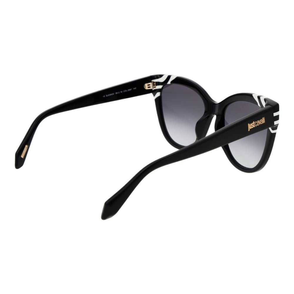 Just Cavalli Butterfly Gradient Dark-Tint Cellulose Acetate Sunglasses - Black