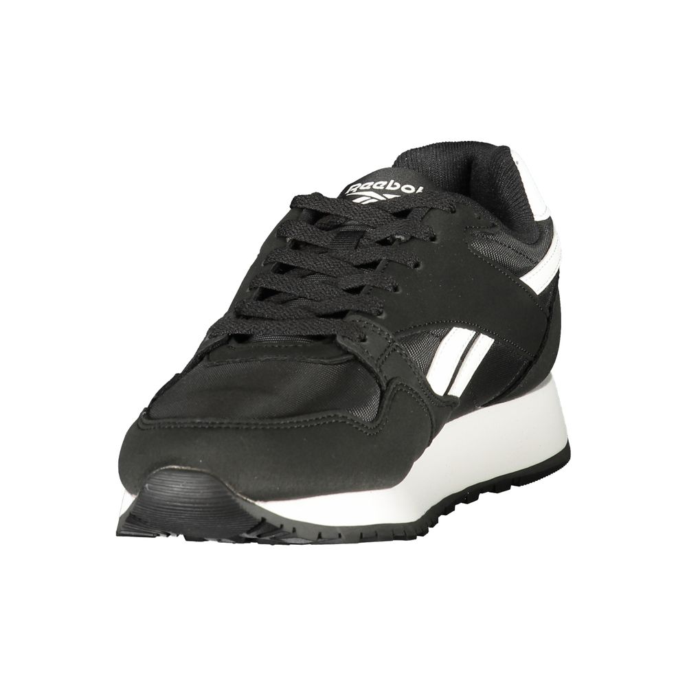 Reebok Men's Athletic Polyester & Polyurethane Sneakers - Black