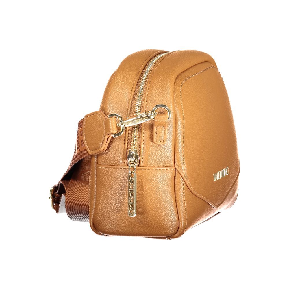Handbag by Mario Valentino for women in polyurethane brown presents a ornamental silhouette, showcasing a secure , ample , and versatile for a ornamental finish.