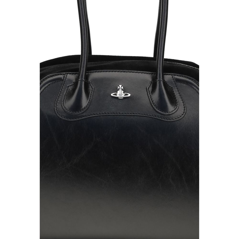 Vivienne Westwood Orb Shirley Bos Taurus Calf Leather Shoulder Bag - Black