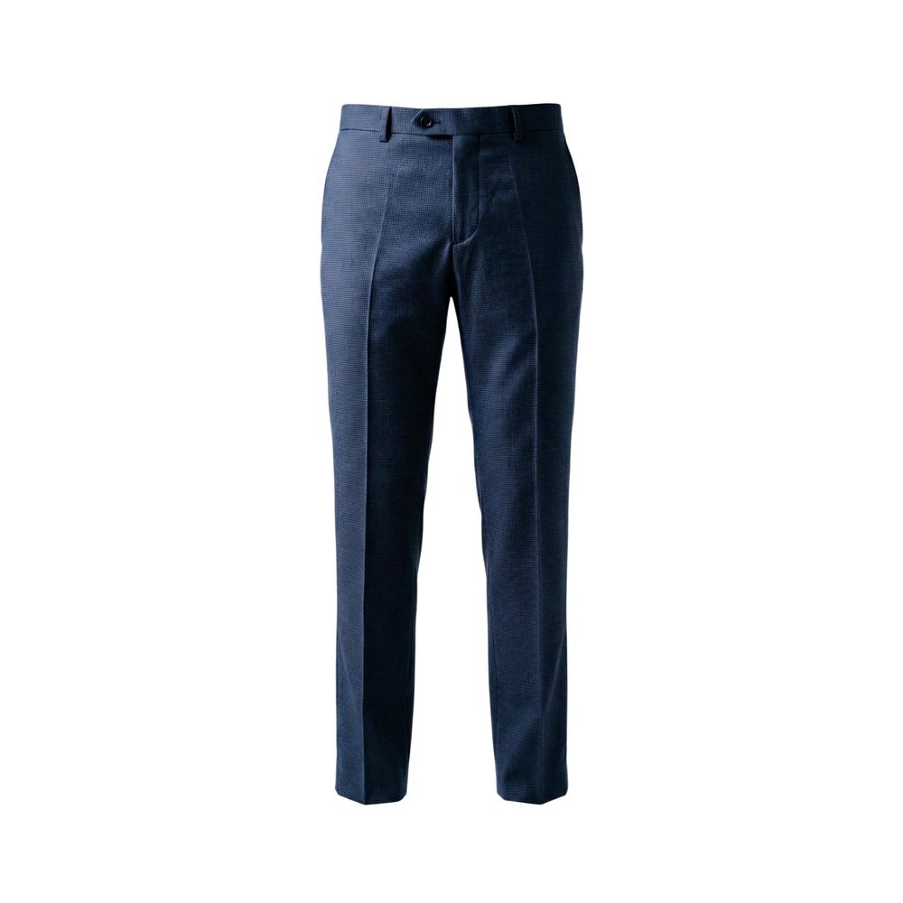 Mulish Blue Polyester Two-Piece Suit