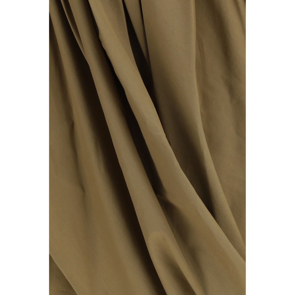 Chloé Women's Wrap Viscose Cotton Midi Knee Skirt - Bicolour
