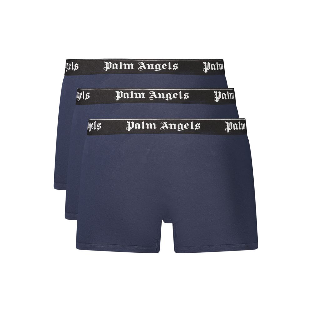 Palm Angels Men's Stretch Cotton Underwear Boxer Shorts - Blue