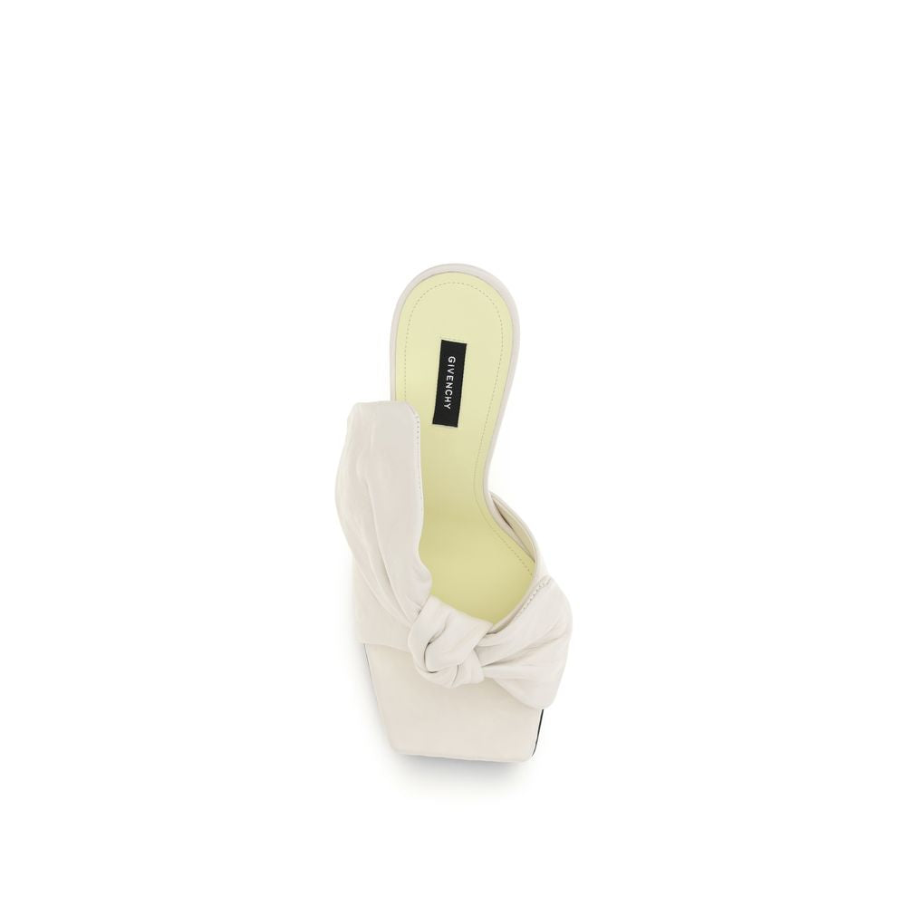 Givenchy Women's Nappa Leather Mules Flat Shoes - White