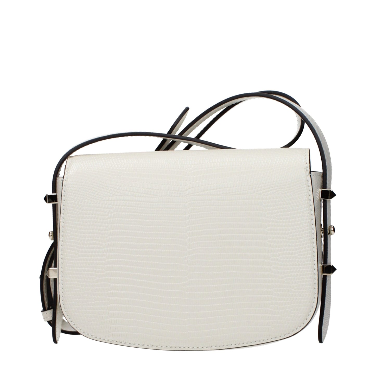 Shoulder Bag by Jimmy Choo for women in leather blue & white features a stately silhouette, showcasing a secure , ample , and stately shoulder-strap & adjustable-strap for a stately finish.