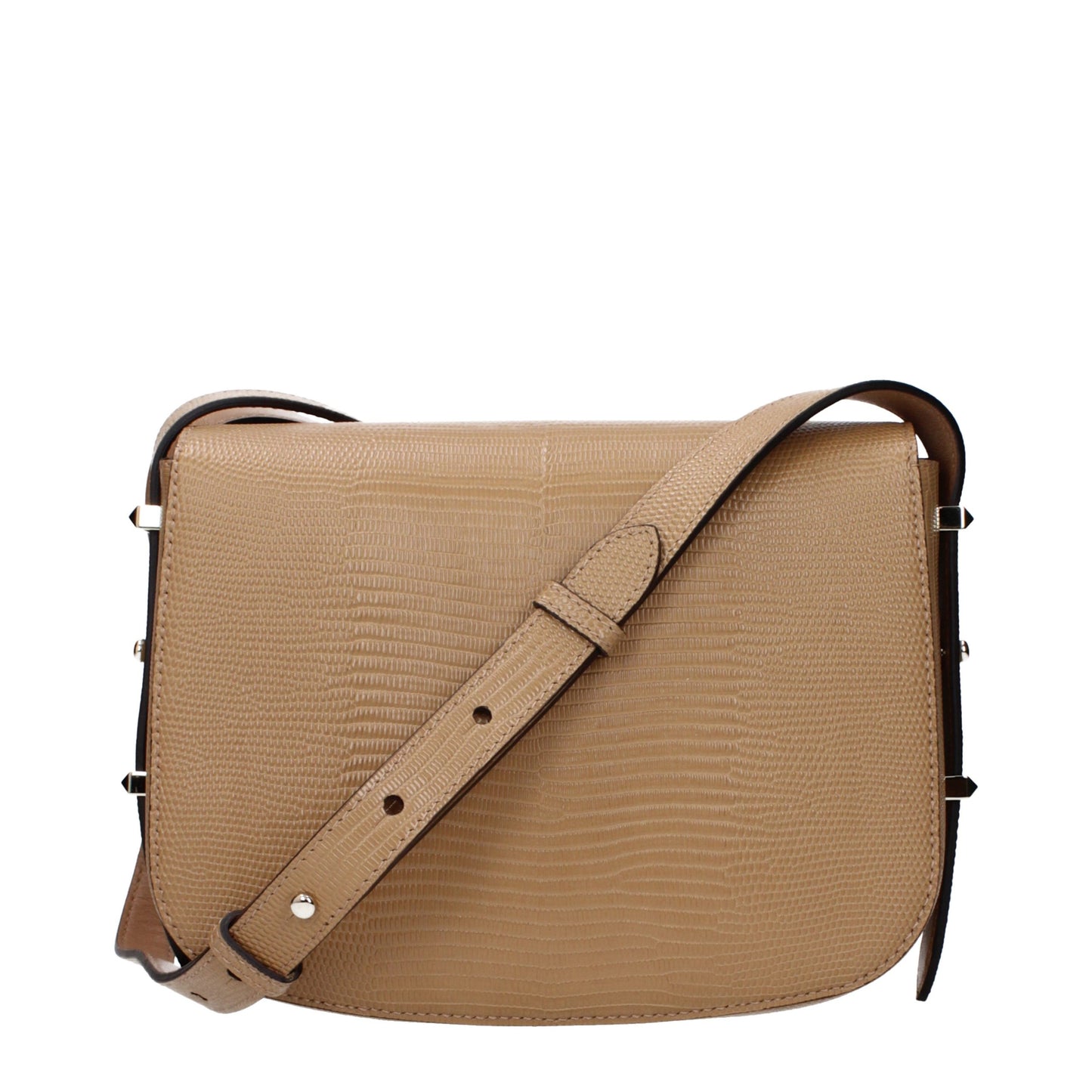 Crossbody Handbag by Jimmy Choo for women in leather brown features a transformative sophistication silhouette, showcasing a secure , ample , and versatile crossbody-strap & adjustable-strap for a transformative sophistication look.