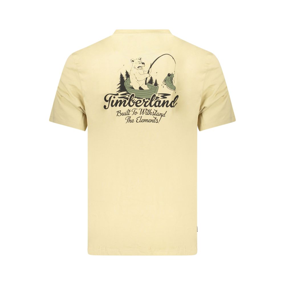 Timberland Men's Cotton T-Shirt - Beige Signature