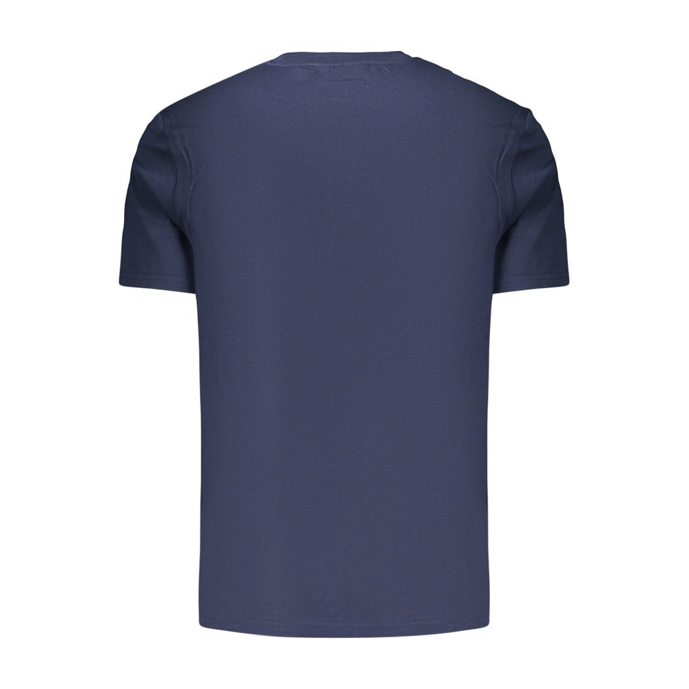 T-Shirt by Ellesse for men in cotton blue showcases a fashionable silhouette, elegantly detailed with a fashionable and for a sophisticated, high-fashion look.