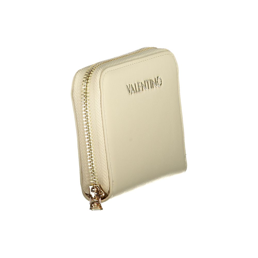Mario Valentino Polyurethane Wallet - Beige