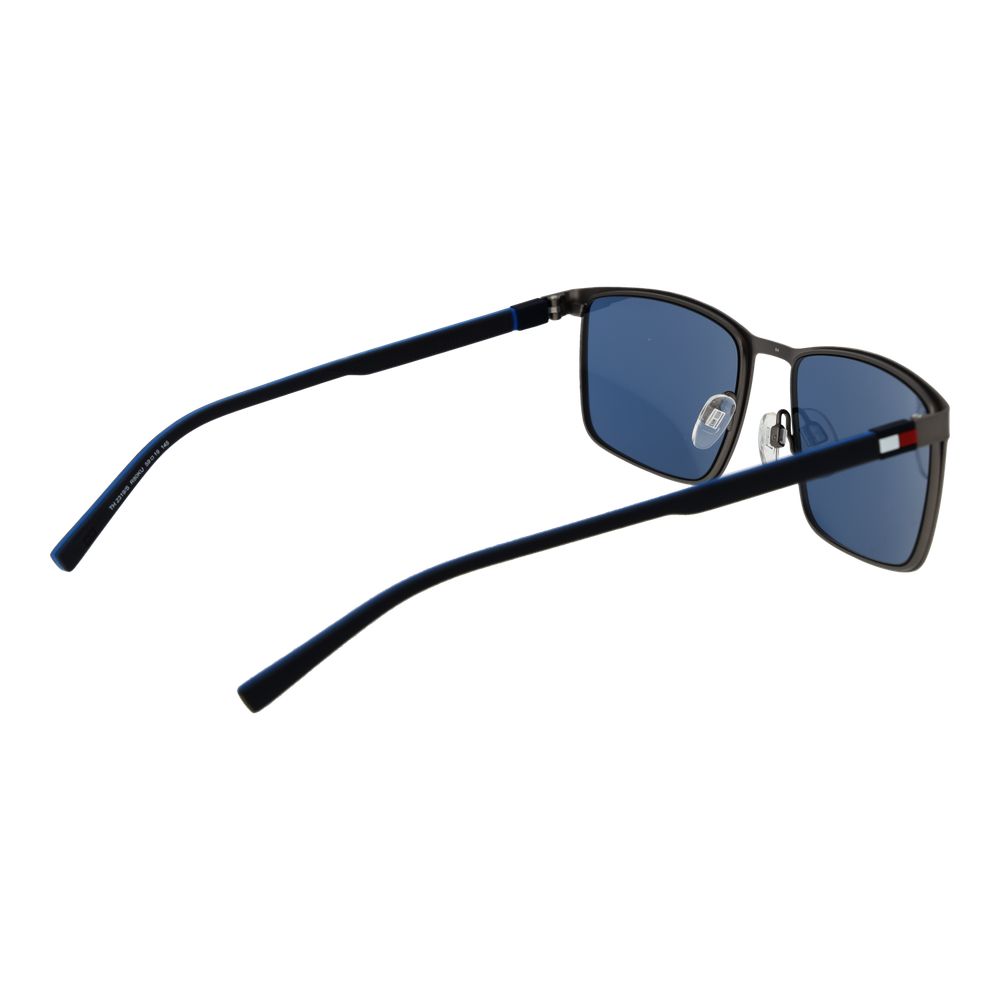 Tommy Hilfiger Rectangle Non-Polarized Dark-Tint Metal Sunglasses - Grey