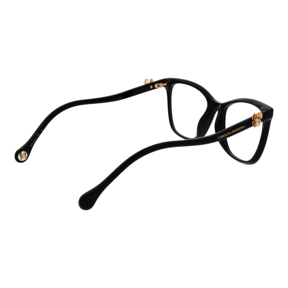 Carolina Herrera Women's Full-Rim Cat-Eye Acetate Eyeglasses Frames - Black