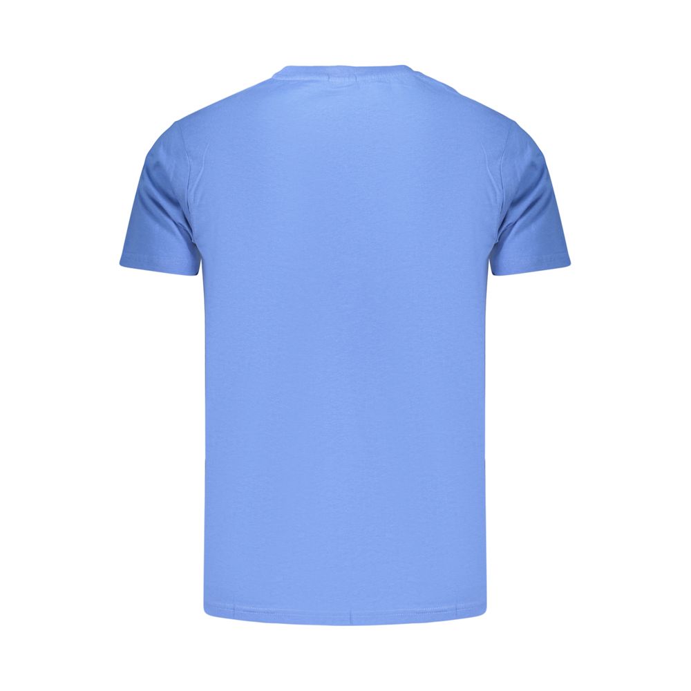 T-Shirt by Rifle for men in cotton blue showcases a dramatic silhouette, elegantly detailed with a dramatic and for a truly dramatic finish.