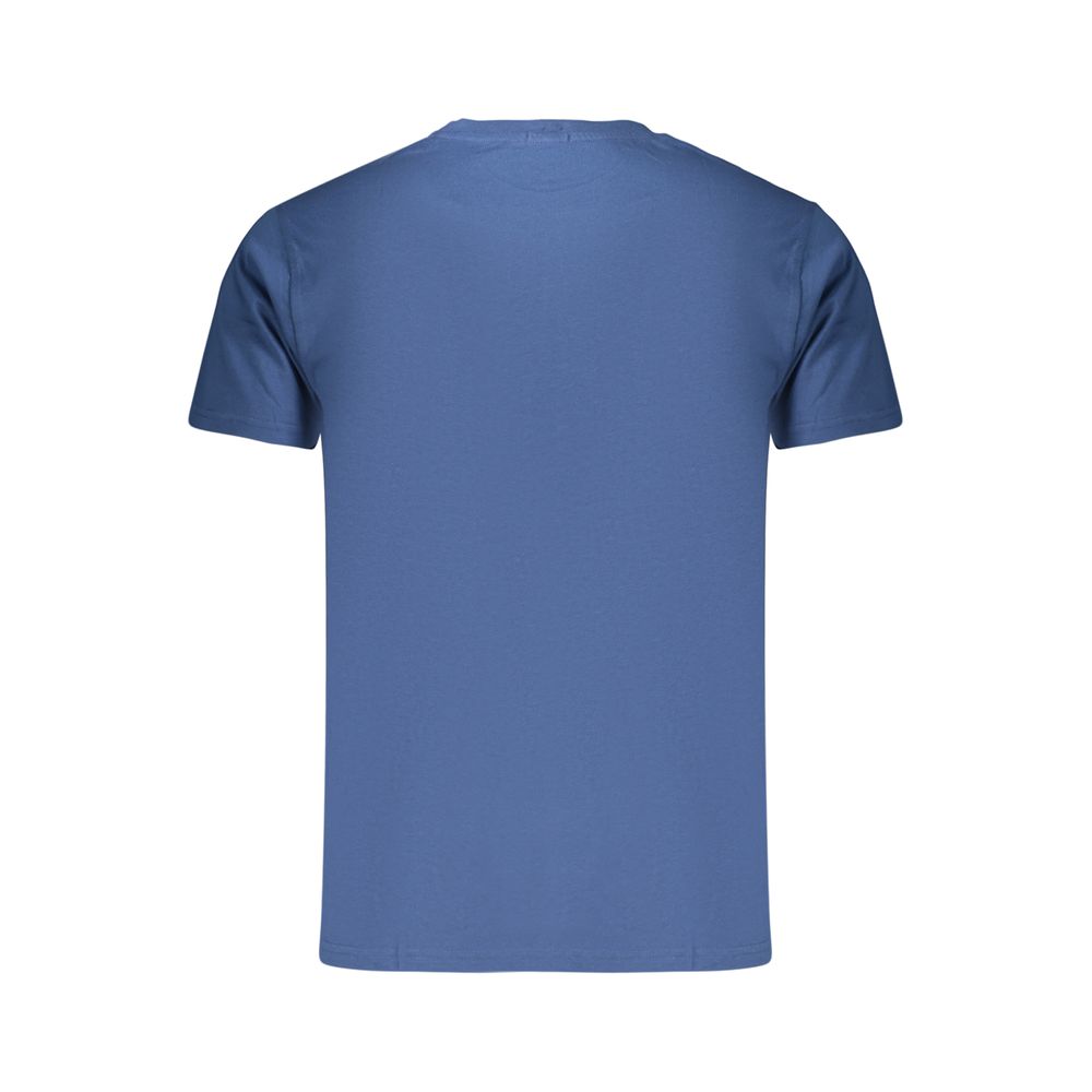 T-Shirt by Rifle for men in cotton blue showcases a fashionable silhouette, elegantly detailed with a fashionable and for a sophisticated, high-fashion look.