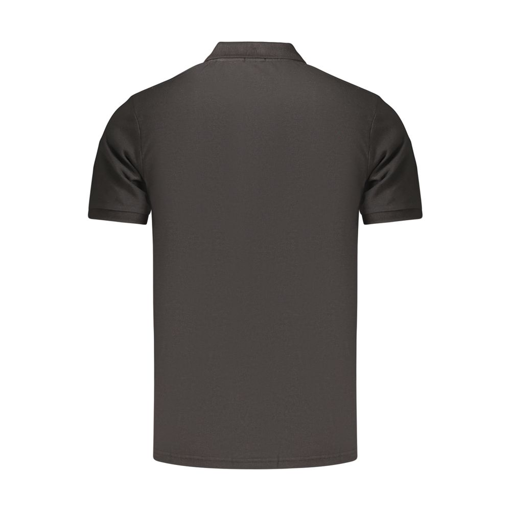 Polo Shirt by Rifle for men in cotton black features a eye catching silhouette, showcasing a refined and for a eye catching finish.