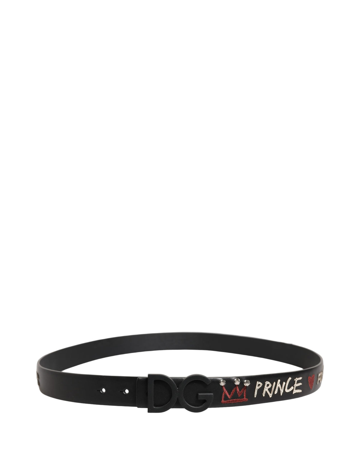 Dolce & Gabbana 9 To 5 Calf Leather Belt - Black
