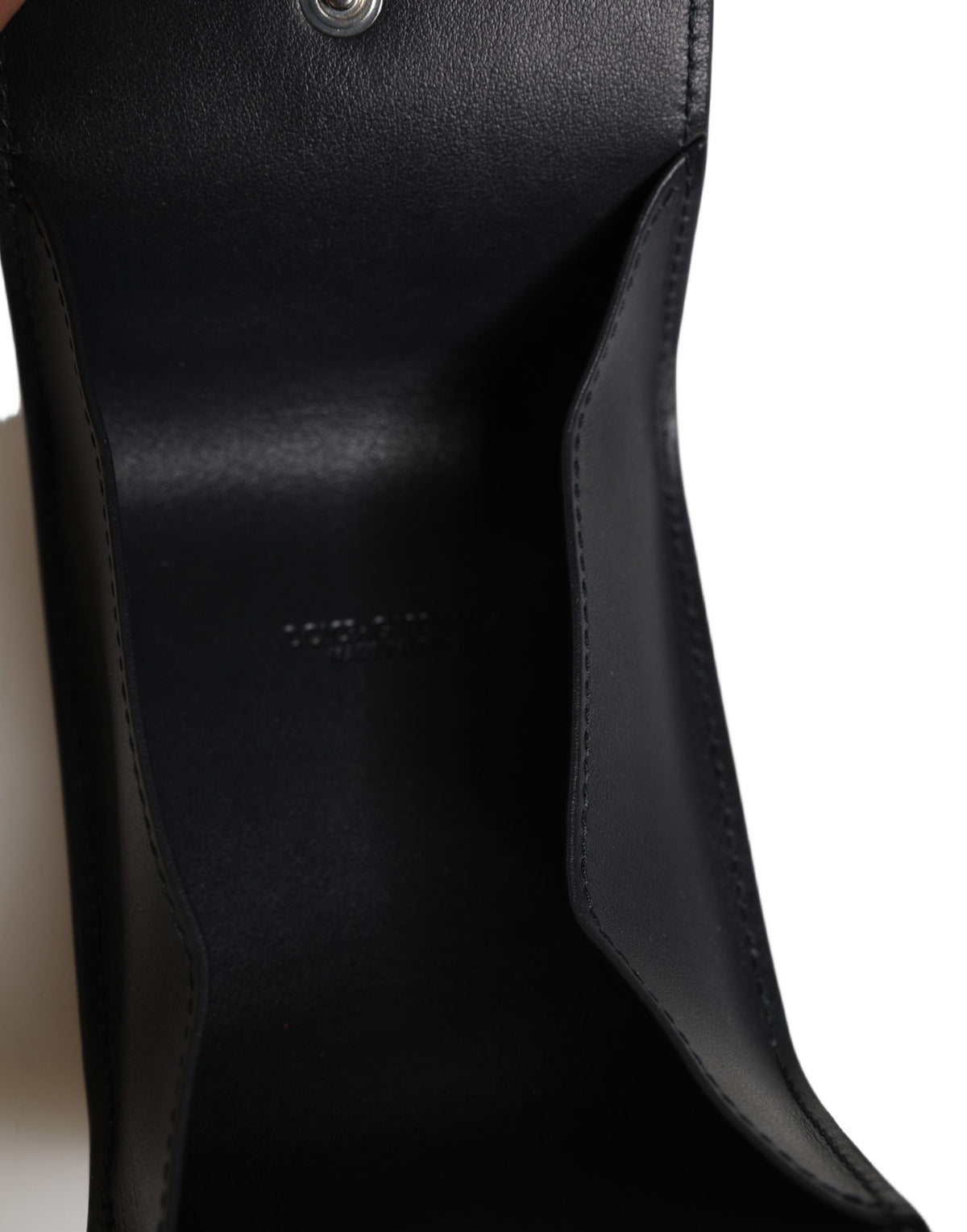 Dolce & Gabbana Calfskin Leather Card Case - Black Print