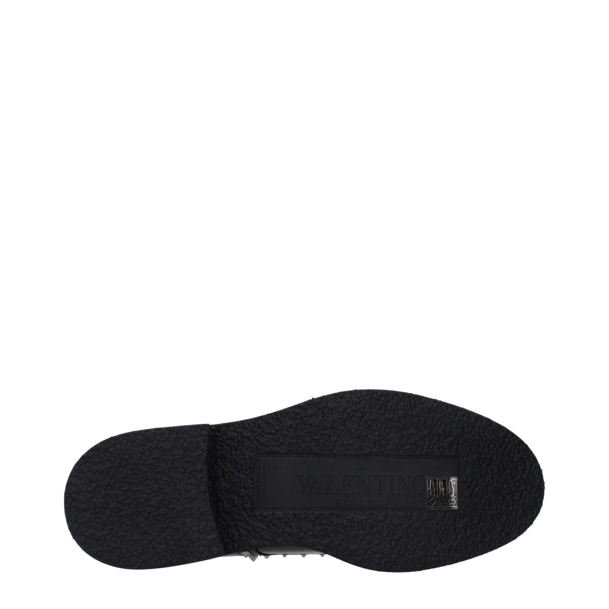 Valentino Garavani Men's Leather & Rubber Mid-Heel Lace-Up Shoes - Black