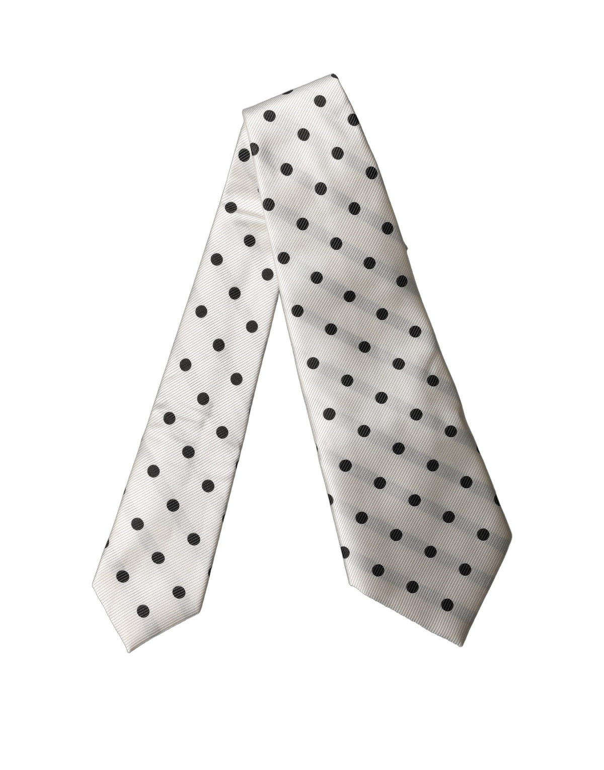 Dolce & Gabbana Aria Silk Necktie - Black White