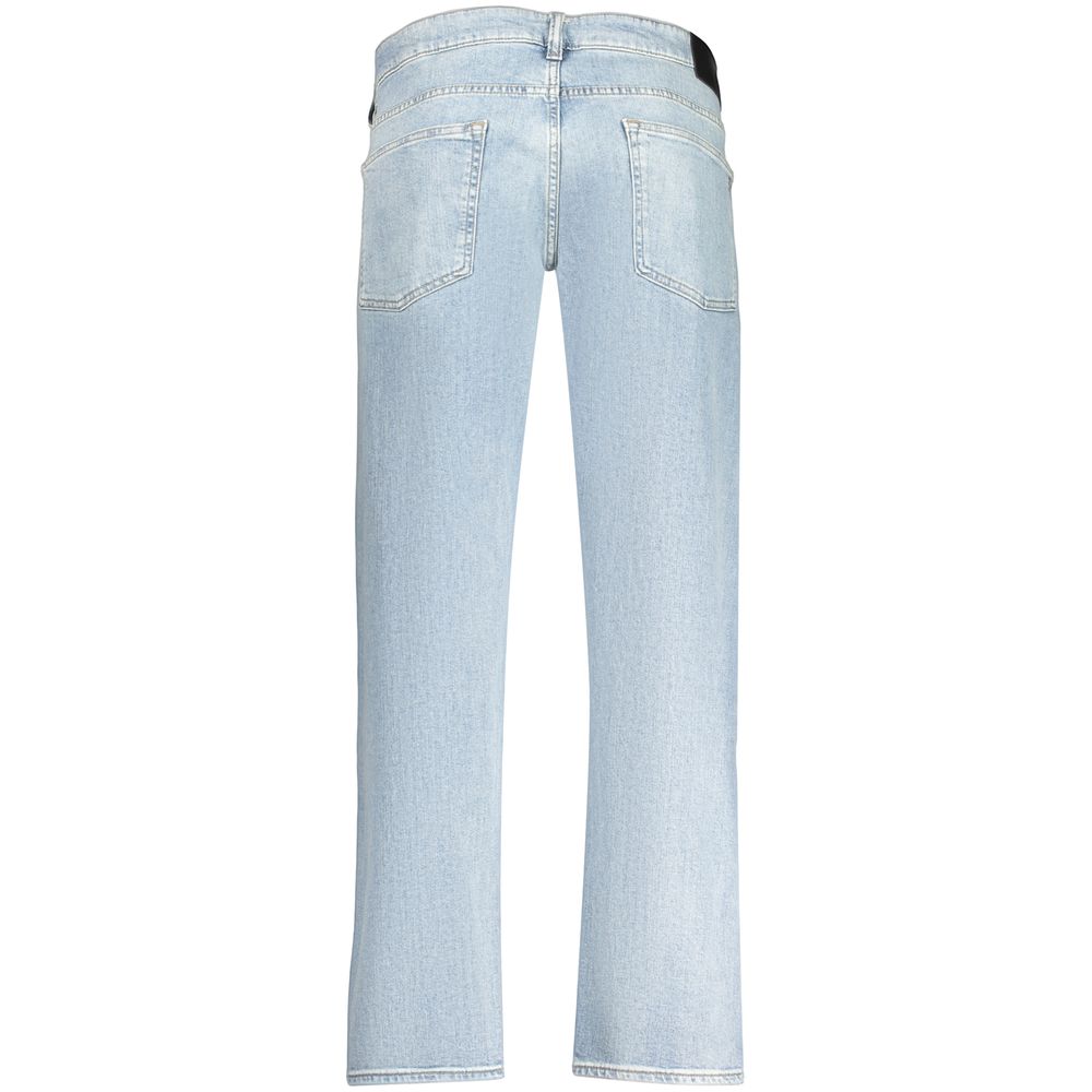 Hugo Boss 9 To 5 Men's Straight-Leg Stretch Denim Cotton Jeans - Azzurro