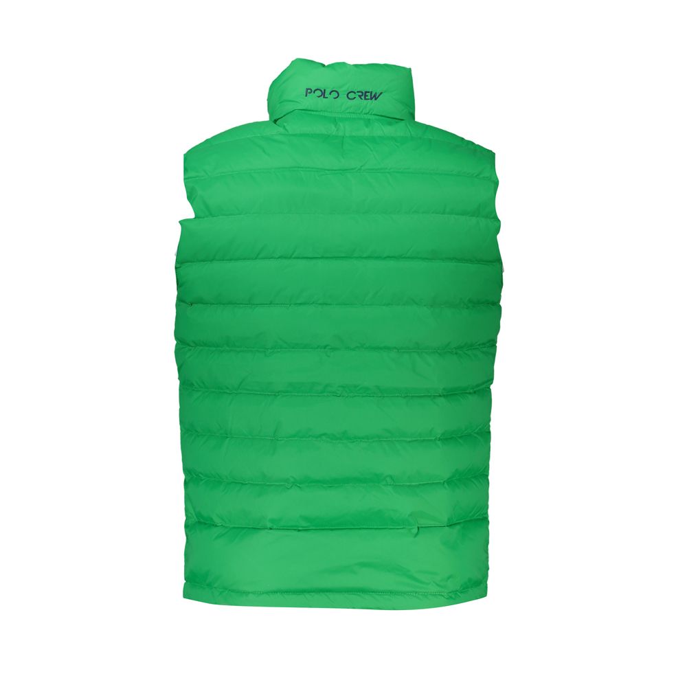 Vest by La Martina for men in polyamide cotton green features an contemporary silhouette, showcasing refined insulated and a contemporary for a sophisticated layered look.