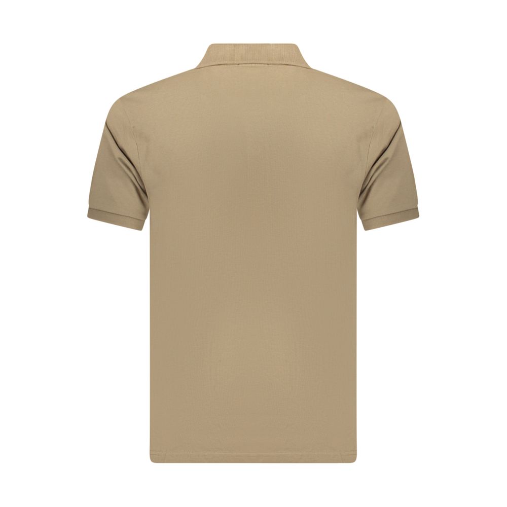 Polo Shirt by Coveri Moving for men in cotton brown features a eye catching silhouette, showcasing a refined and for a eye catching finish.