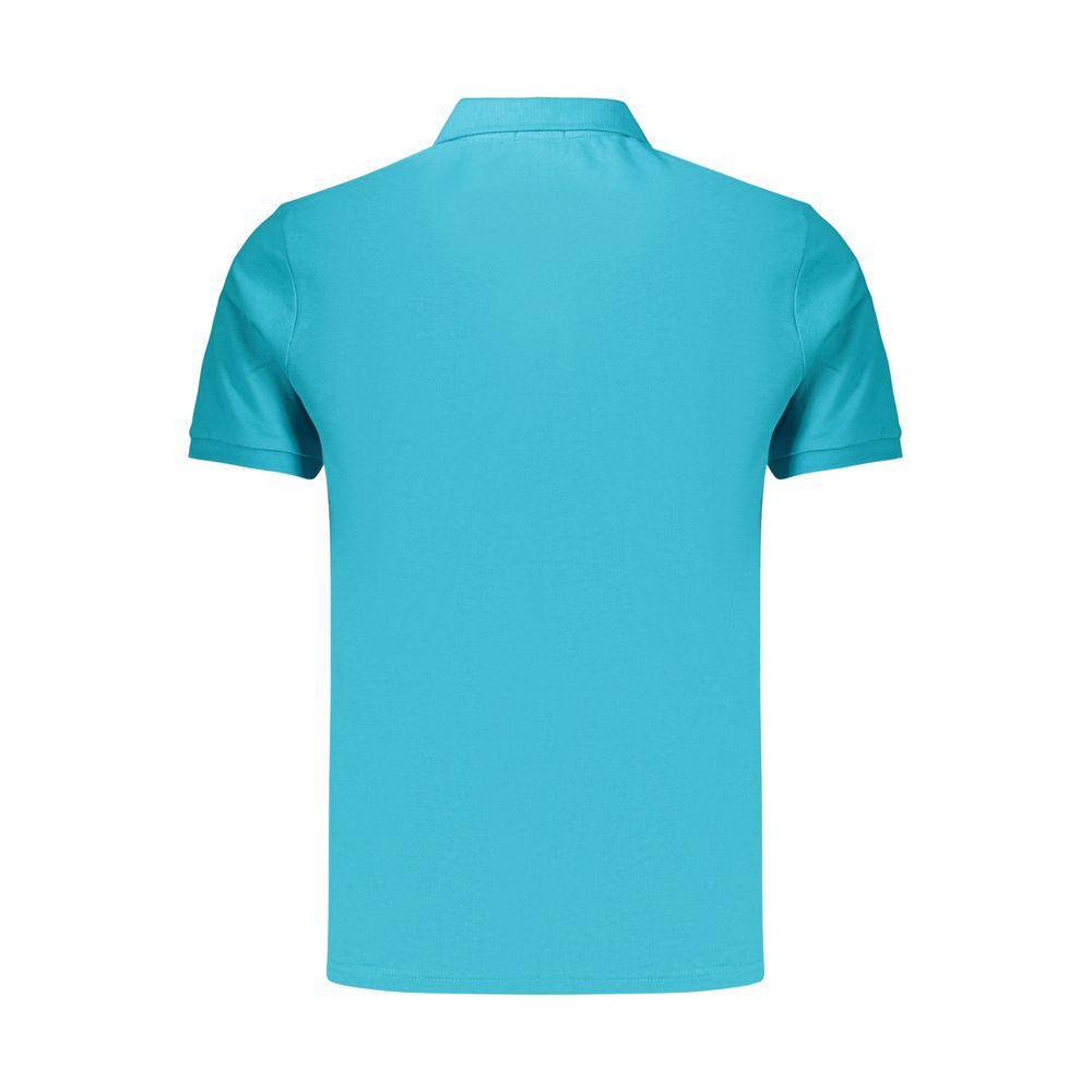 Polo Shirt by Coveri Moving for men in cotton azzurro presents a sleek silhouette, featuring a refined and for a sleek finish.