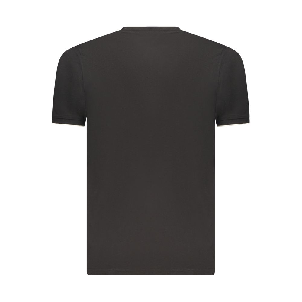 T-Shirt by Coveri Moving for men in cotton black showcases a chic silhouette, artfully detailed with a chic and for a chic finish.