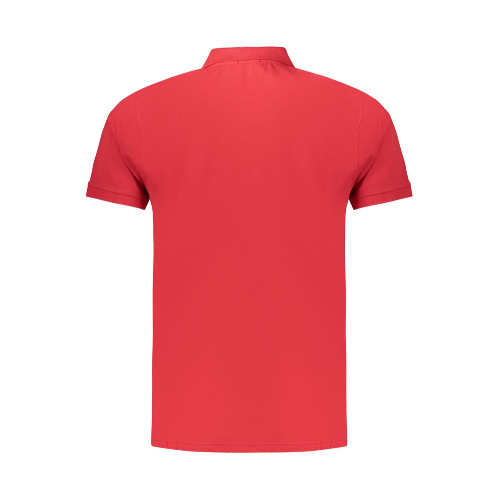 Polo Shirt by Coveri Moving for men in cotton red showcases a sharp silhouette, detailed with a refined and sharp for a sophisticated finish.