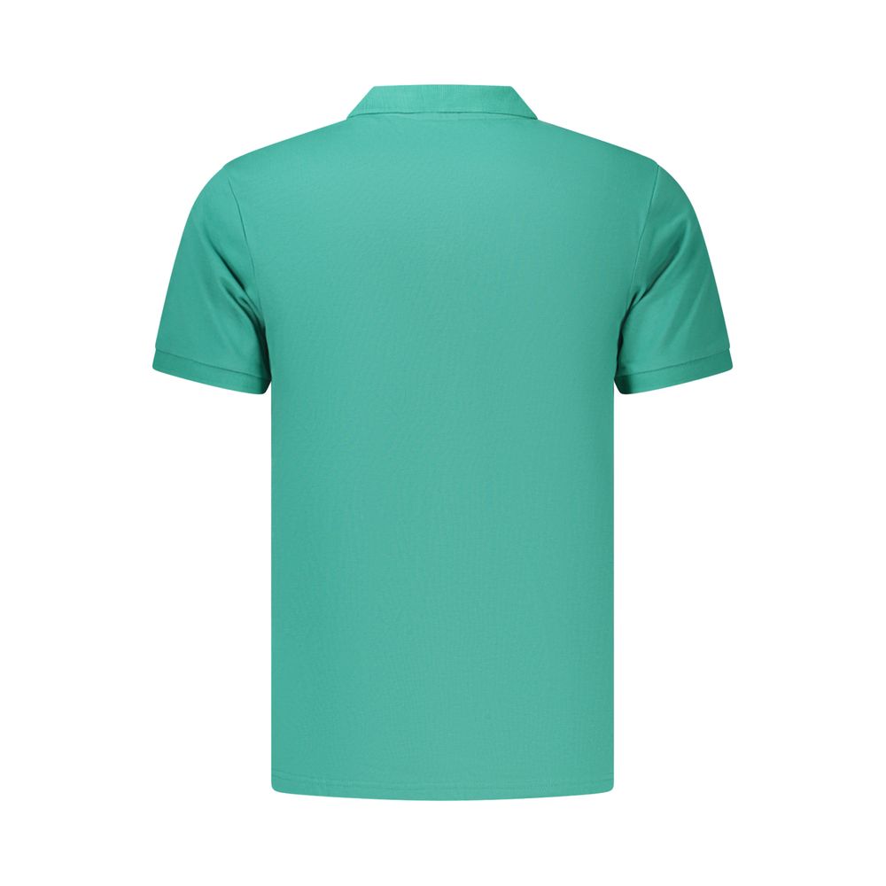 Polo Shirt by Coveri Moving for men in cotton green showcases a sharp silhouette, detailed with a refined and sharp for a sophisticated finish.