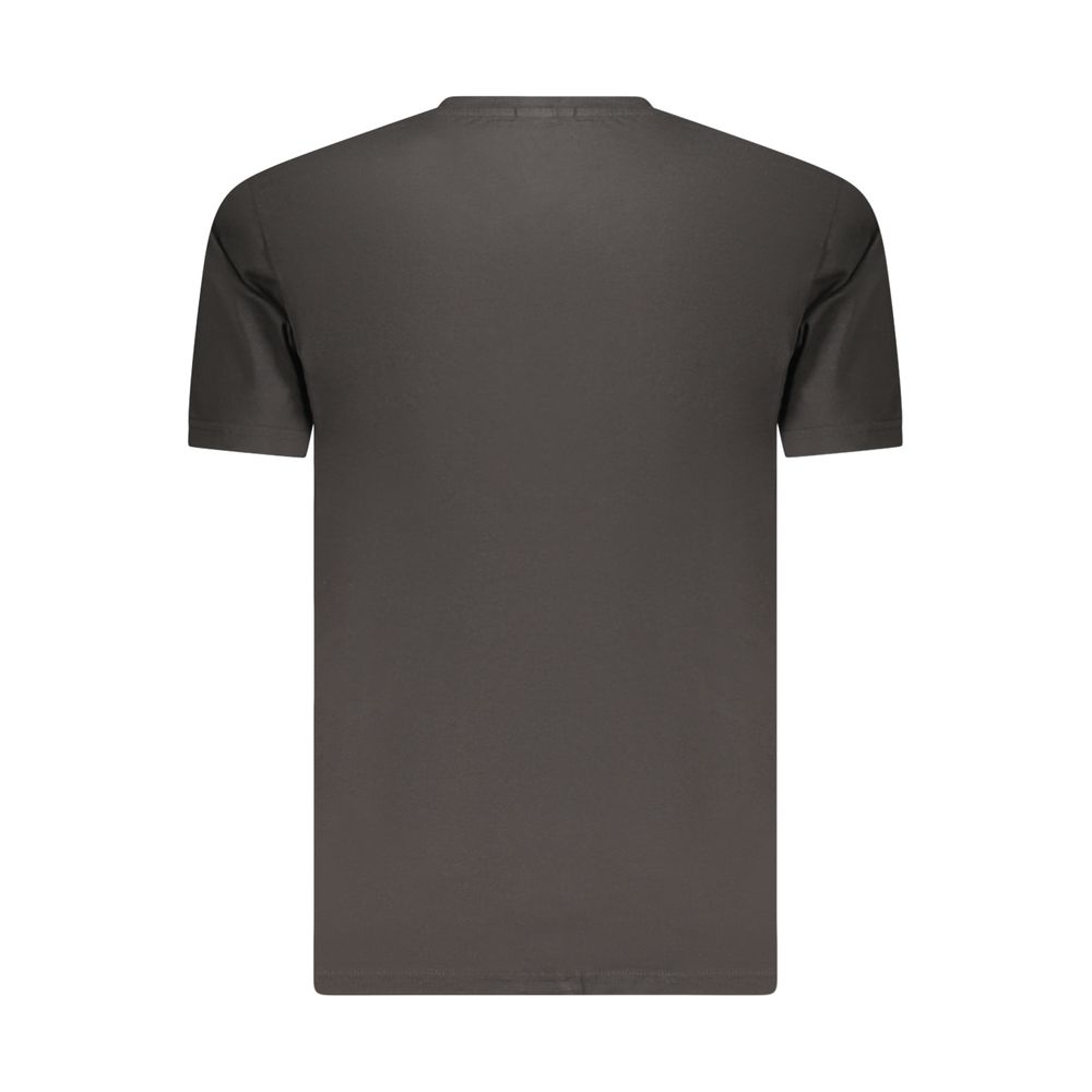 Coveri Moving Black Cotton T-Shirt