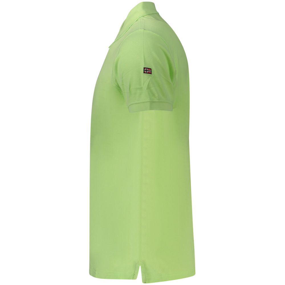 Polo Shirt by Norway 1963 for men in cotton green presents a distinguished silhouette, showcasing a sophisticated and distinguished for a truly distinguished finish.