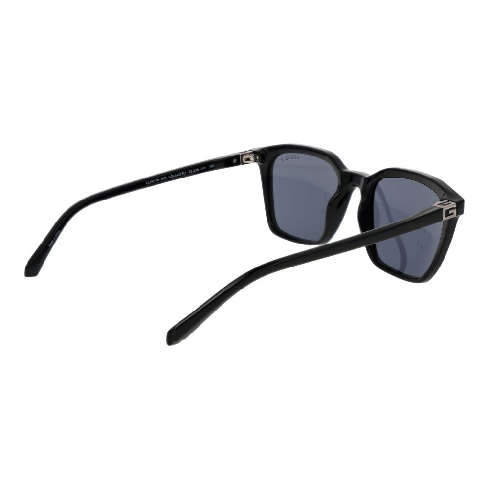 Guess Square Polarized Dark-Tint Plastic Sunglasses - Black