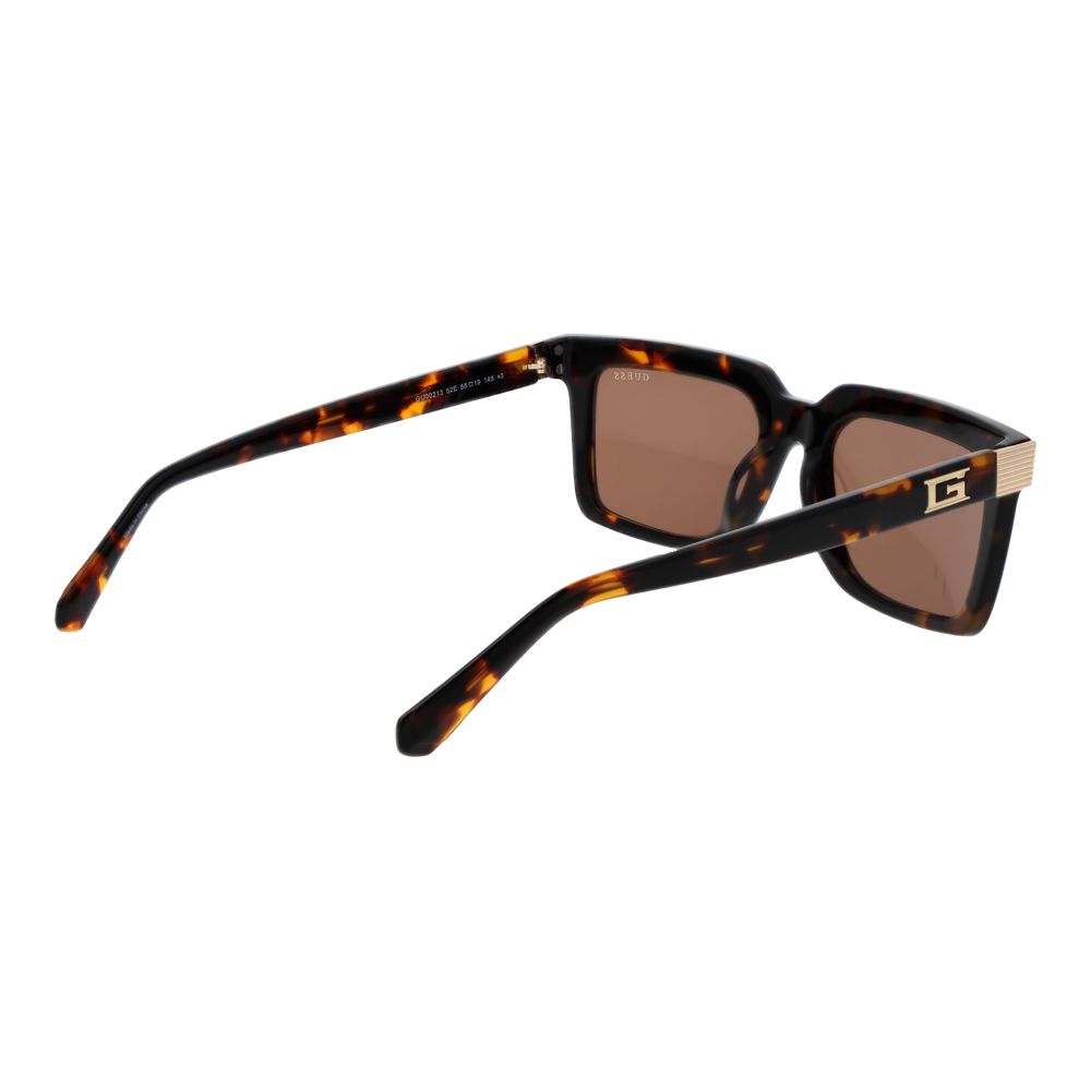 Guess Rectangle Non-Polarized Dark-Tint Acetate Sunglasses - Brown