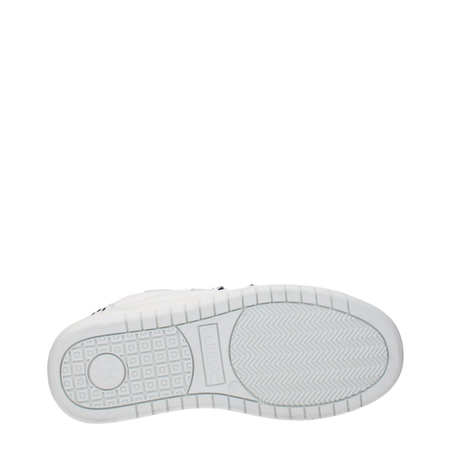 Sneakers by Barrow for women in leather white features an versatile design from the Women's Low Top Leather Sneakers collection, highlighting a versatile low-top style for a premium, high-fashion look.