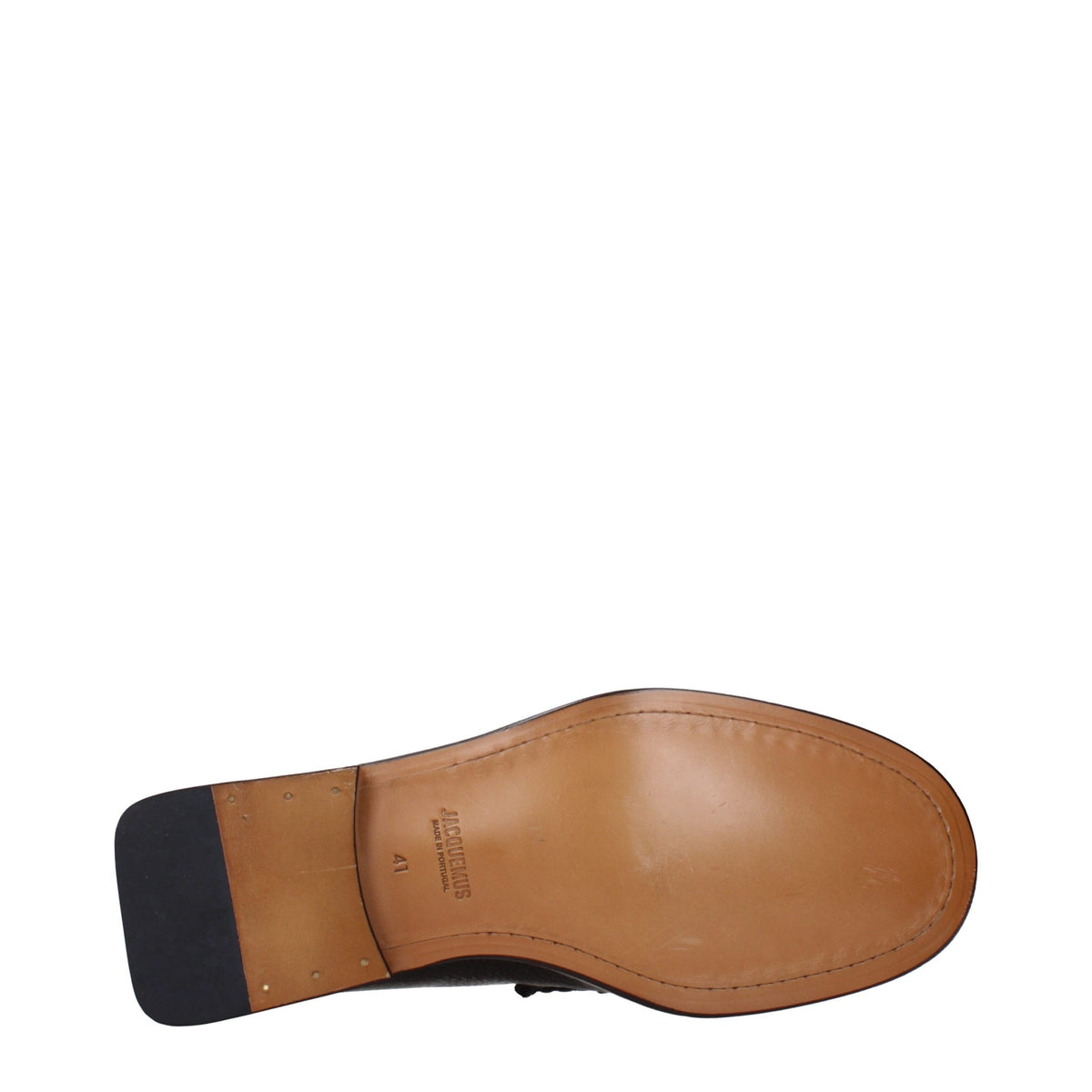 Loafer Slip-On Shoes by Jacquemus for men in leather brown & signature showcases a resplendent Men's Leather Loafer Slip-On Shoes aesthetic, defined by its resplendent and elegant .