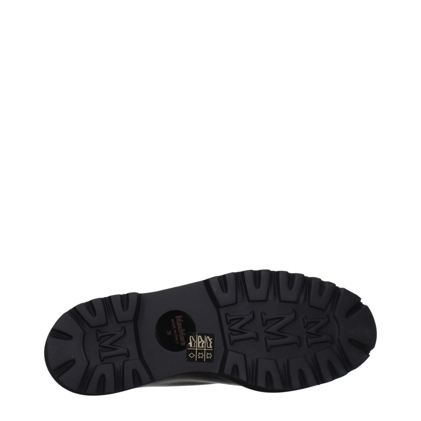Lace-Up Shoes by Max Mara for unisex in leather black features an dynamic silhouette from the Unisex Leather Lace-Up Shoes collection, defined by a dynamic and for a dynamic look.