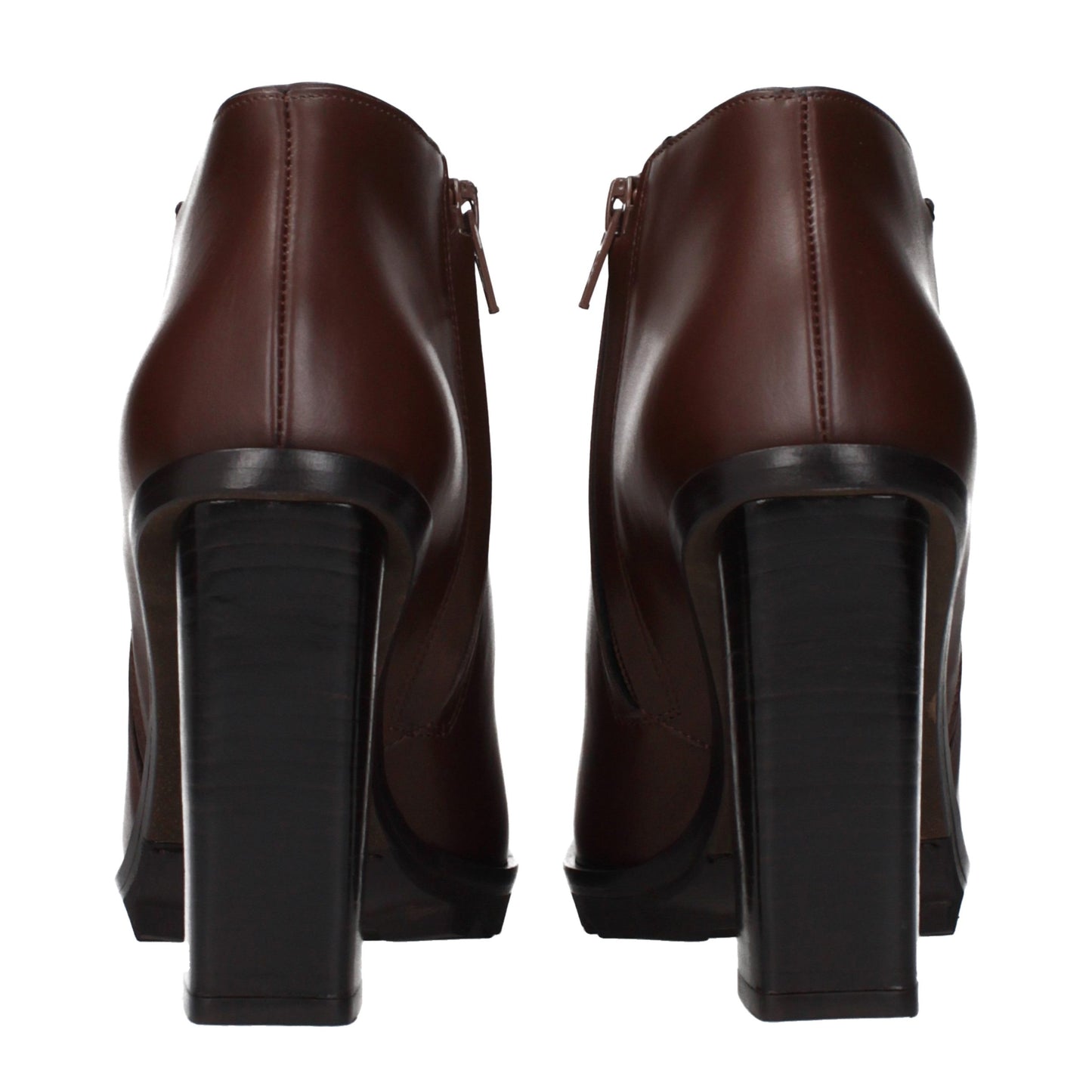 Ankle Boots by Max Mara for women in leather brown features an high-performance silhouette, showcasing the sophisticated design of the Women's Leather Ankle Boots with a and a refined .