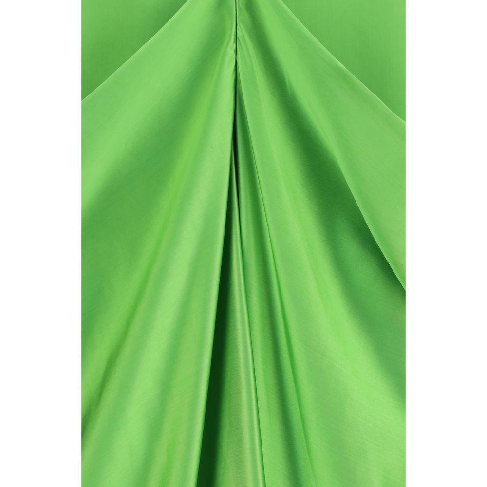 Khaite Women's Halter Cocktail Sleeveless Neck Cupro Viscose Silk Satin Long Dress - Bicolour Copper